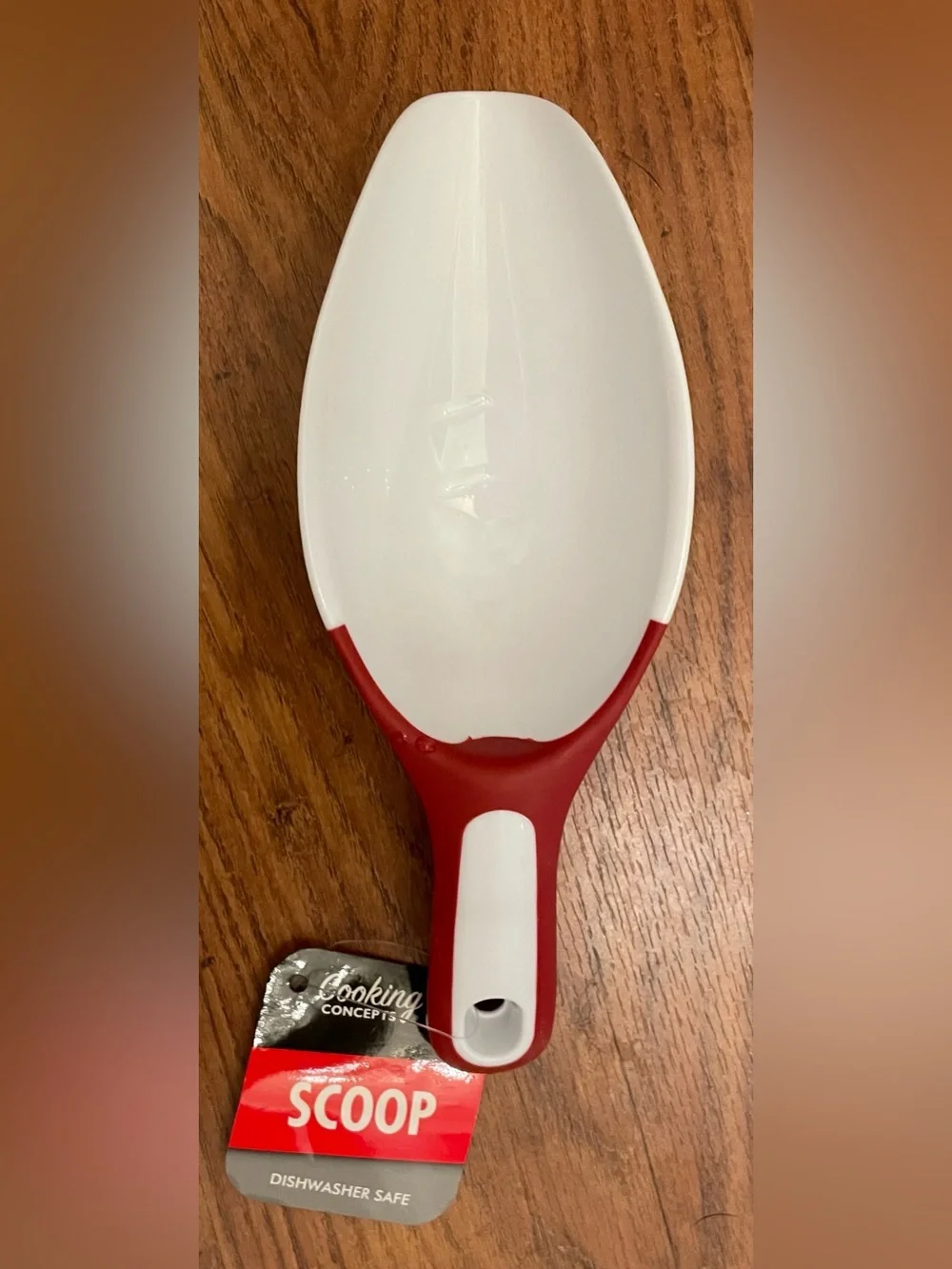 New Cooking Concept White and Red Plastic Scoop